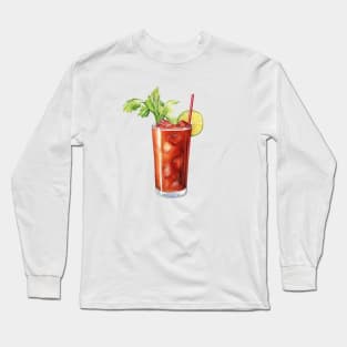 Bloody Mary Artwork Long Sleeve T-Shirt